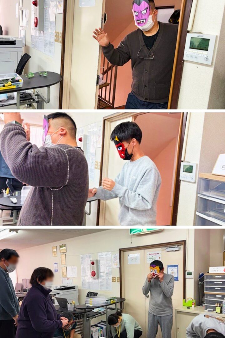 昨日の「節分豆まき」の様子です。の画像