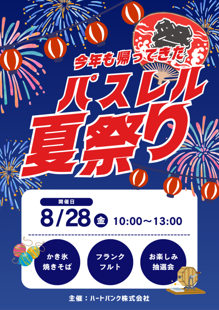 2026 夏祭り 開催決定！パスレル東大宮で夏の思い出を作りませんか？の画像